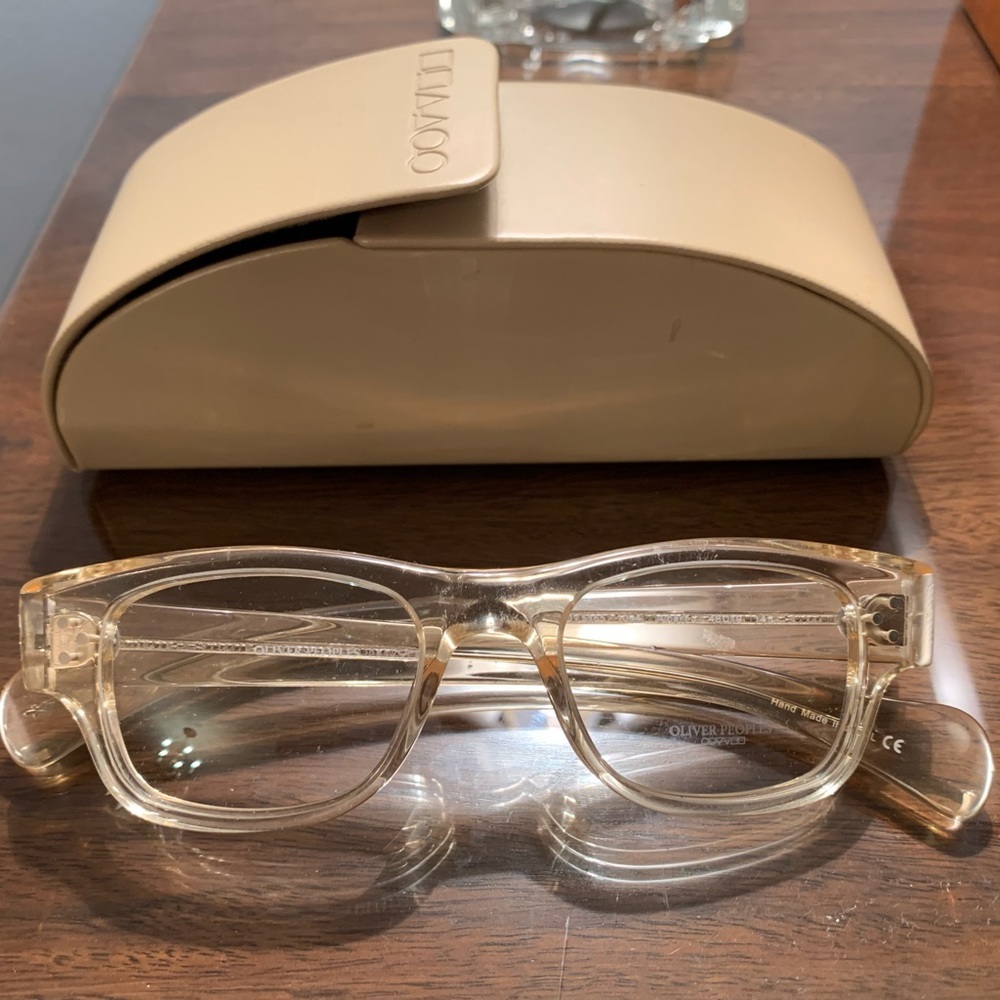 NWT Rare sold out Oliver Peoples Albert crystal glasses clear unisex eyeglasses